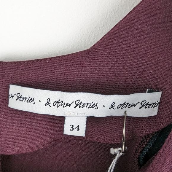 & Other Stories colourblock mini dress - Picture 5 of 8